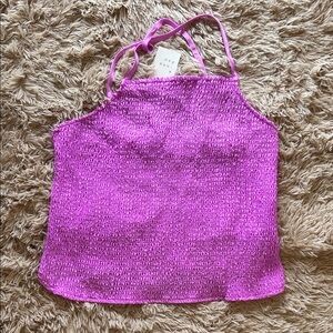 a new day Vibrant Pink Bubble Top